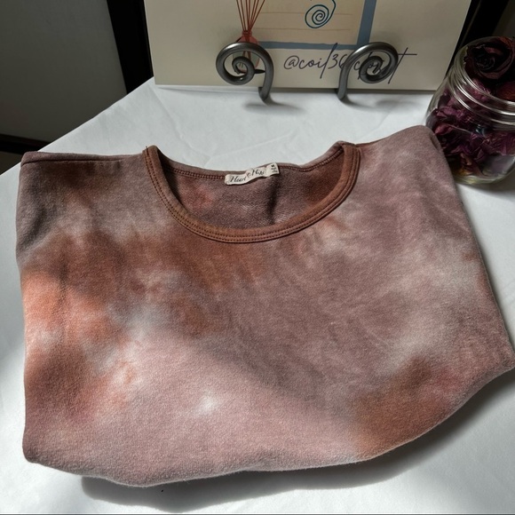 Women’s Heart & Hips Size Medium Tie Dye Cropped Muscle Tee Shirt - Picture 2 of 5